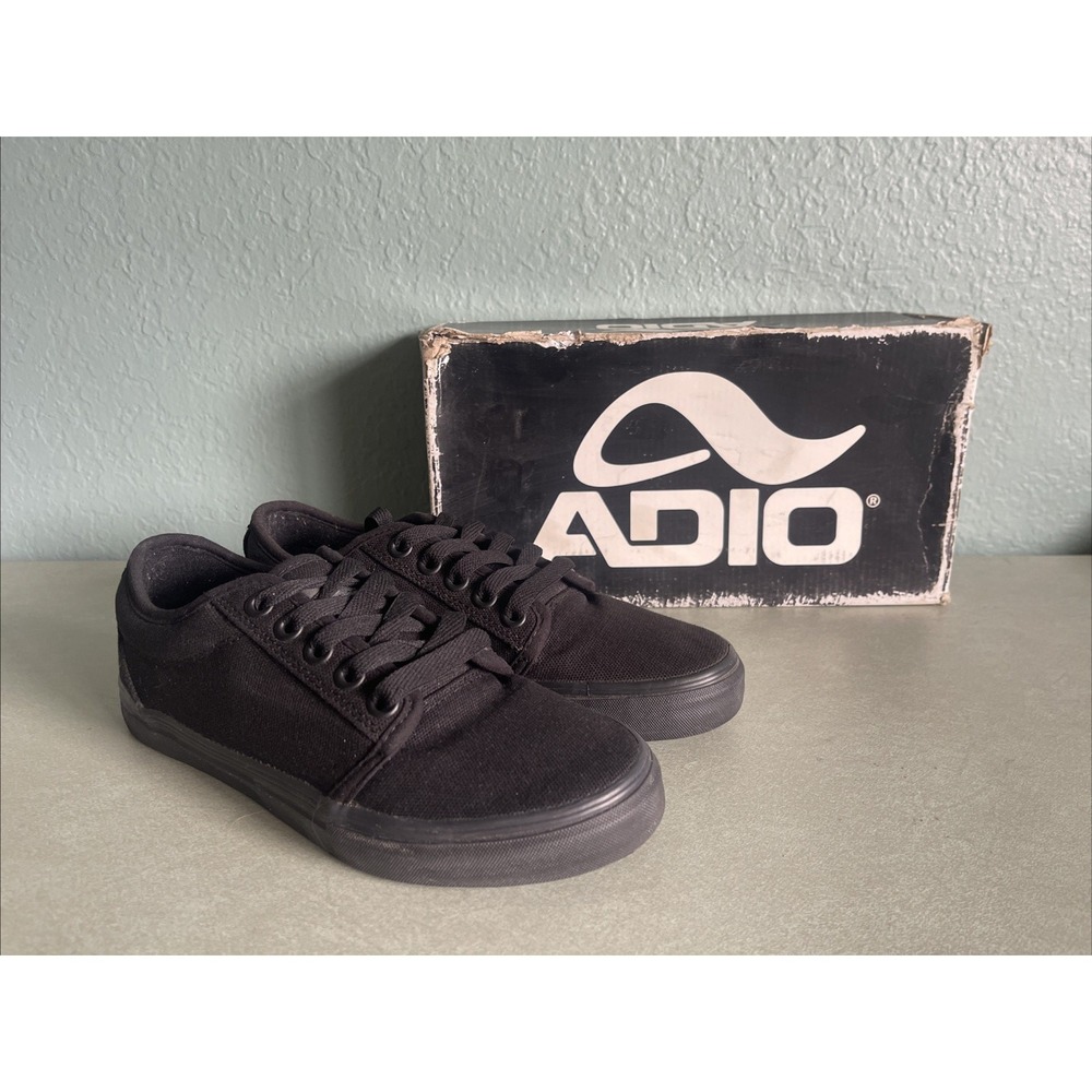 Vintage Adio Skate Shoes Black Y2K Men's 8